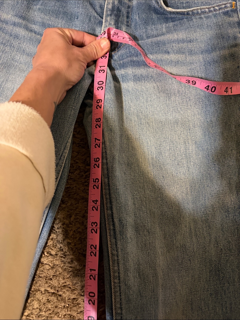 Levi's Light Wash Wide Leg Flare Jeans - Picture 8 of 10